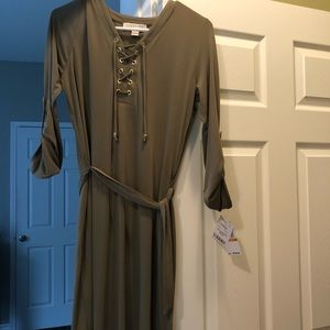 Michael Kors safari green dress